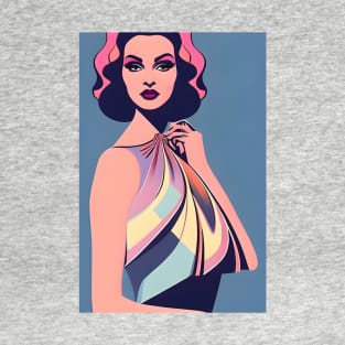 Colorful woman illustration T-Shirt